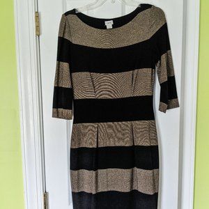 CACHE Black & Gold dress M